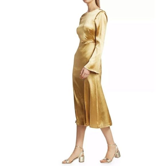 Cinq à Sept Paulena Satin Dress SIZE US 0 $495 - Picture 4 of 10